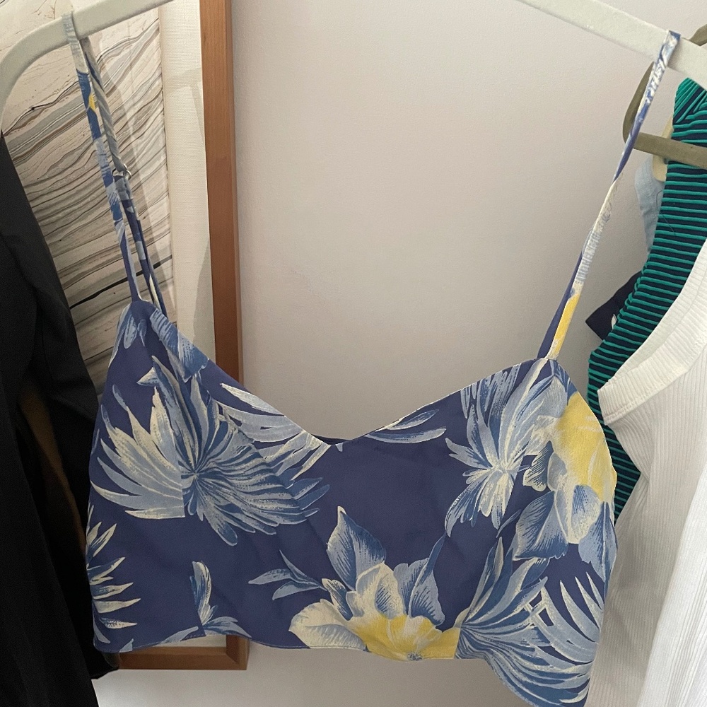 Reformation Floral Crop Top